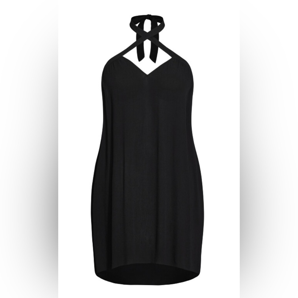 City Chic Criss Cross Halter Dress - Picture 8 of 10